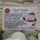Snowman Poop Bath Bomb Set