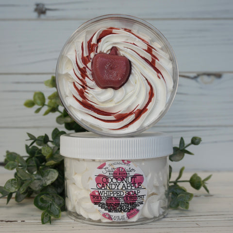 Coconut Candy Apple Whipped Soap