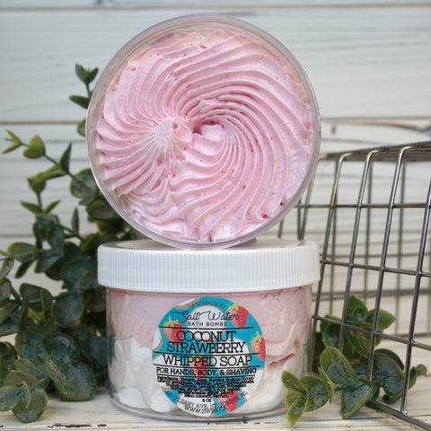 Coconut Strawberry Whipped Soap